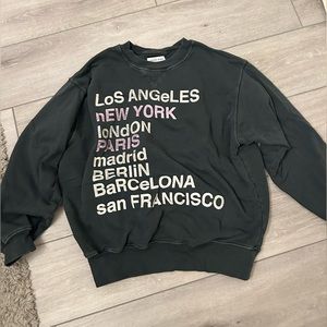 Anine Bing city love sweatshirt